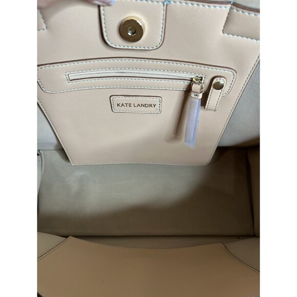 Kate Landry Multicolor Geometric Tote Bag With Tassel Accent & Dual Handles - Picture 7 of 11